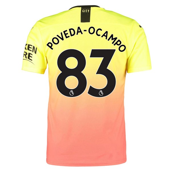 Camiseta Manchester City NO.83 Poveda Ocampo 3ª Kit 2019 2020 Naranja